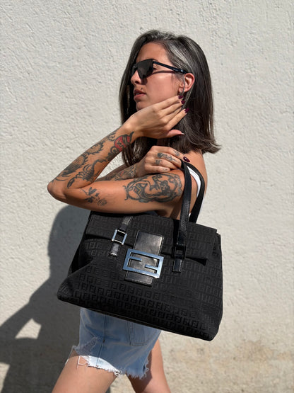Borsa Fendi Zucchino nera