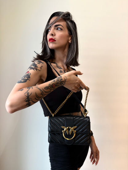 Borsa Pinko Love One mini nera