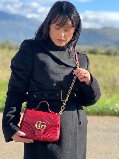 Borsa Gucci Marmont rossa