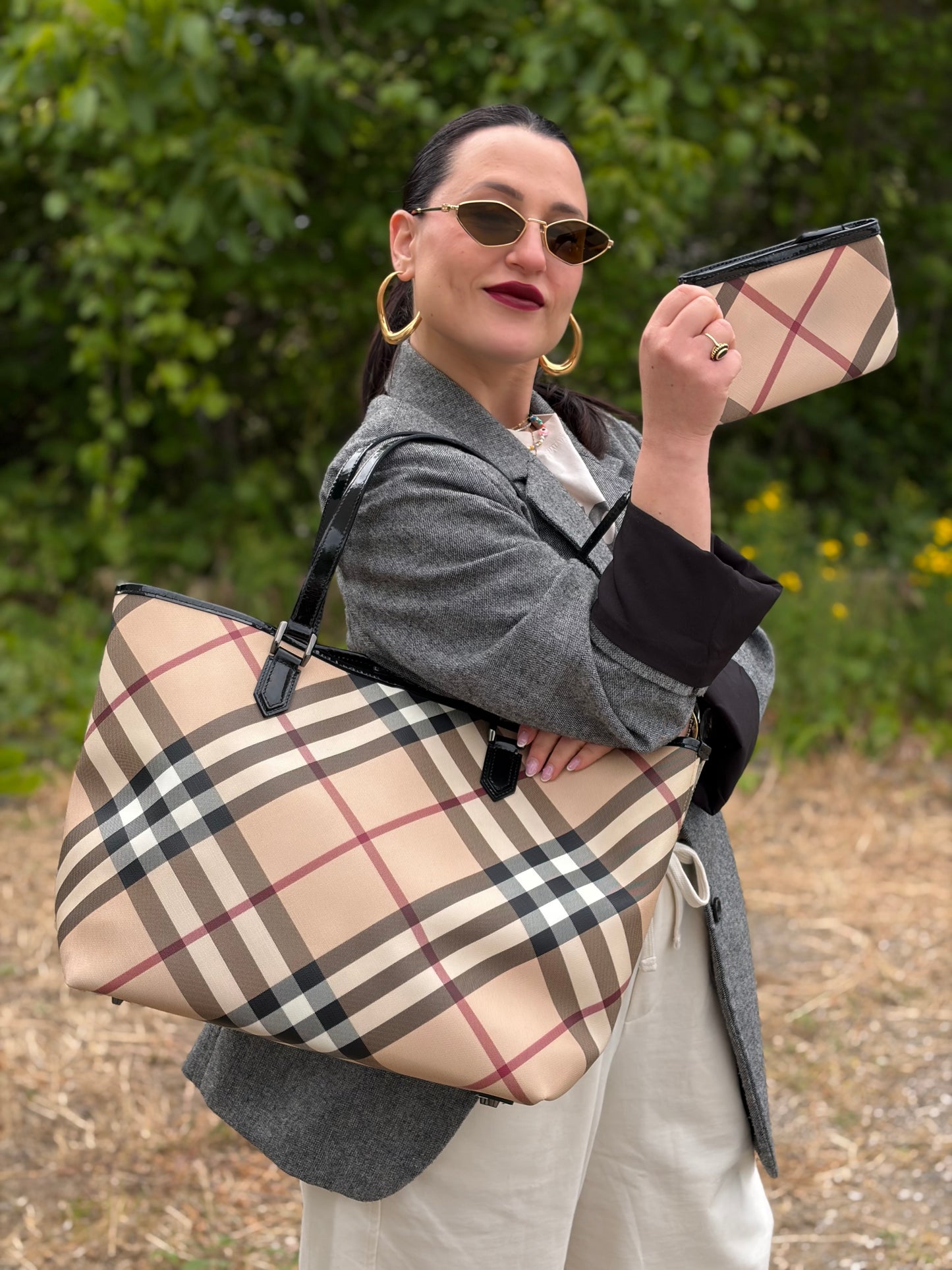Shopper Burberry tartan