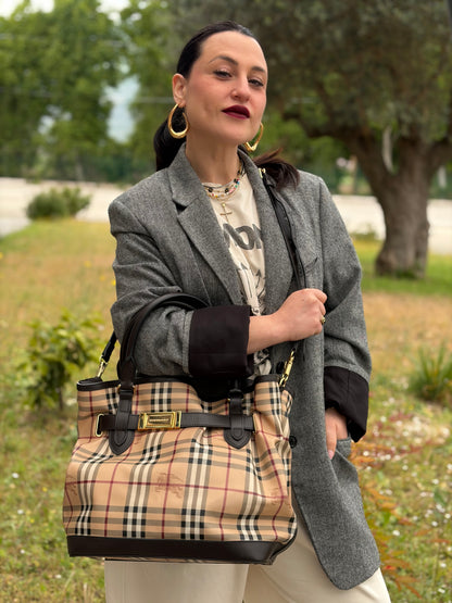 Shopper Burberry tartan