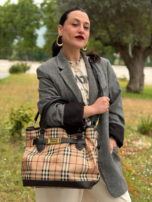 Shopper Burberry tartan