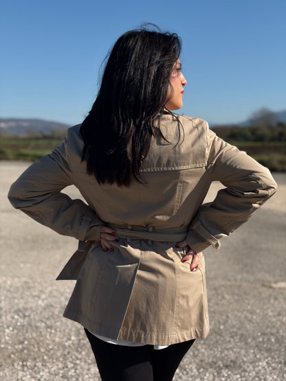 Trench corto beige Max Mara Weekend Tg 40