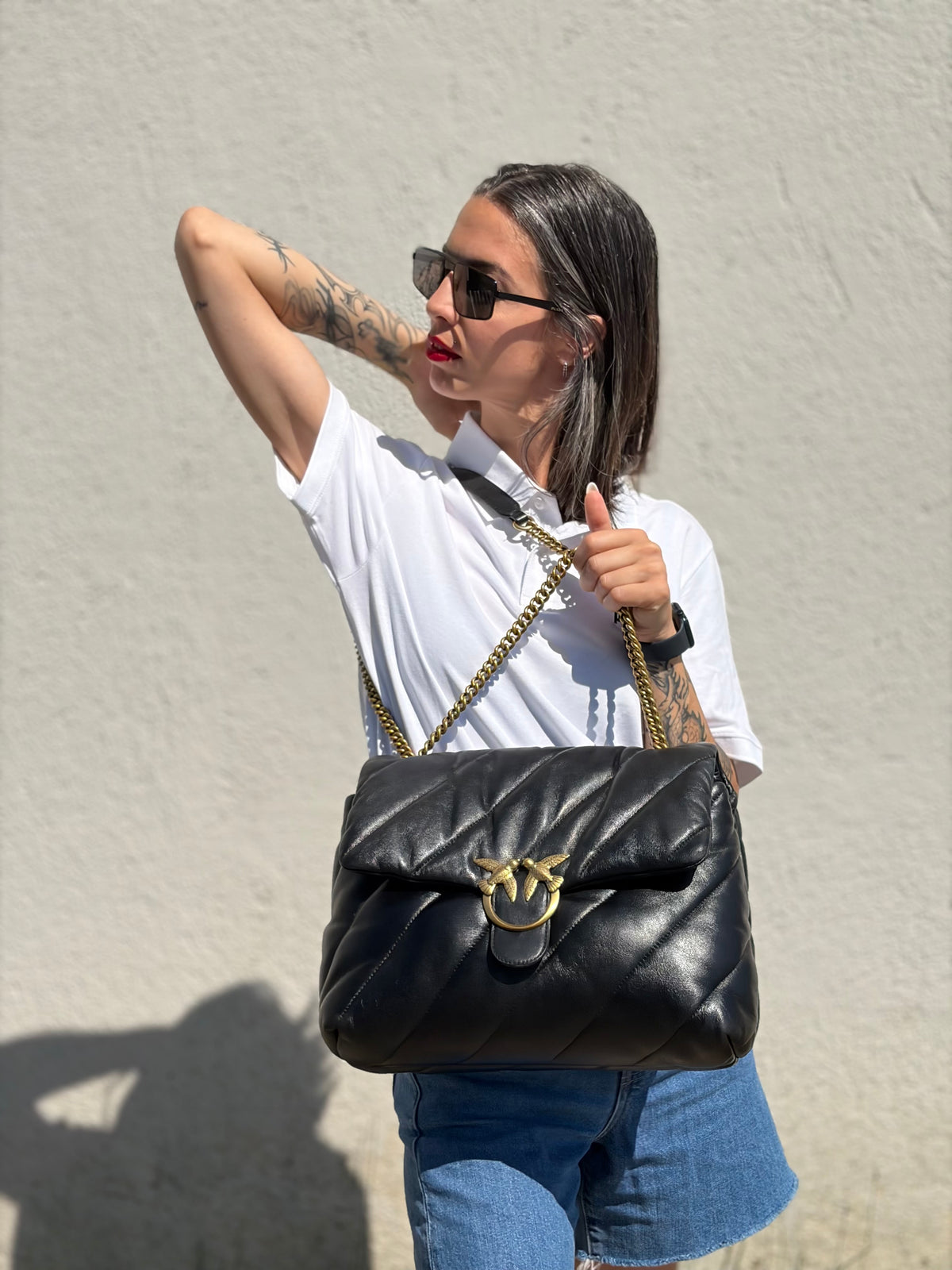 Borsa Pinko Maxi Love Puff