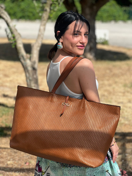 Shopper Salvatore Ferragamo marrone