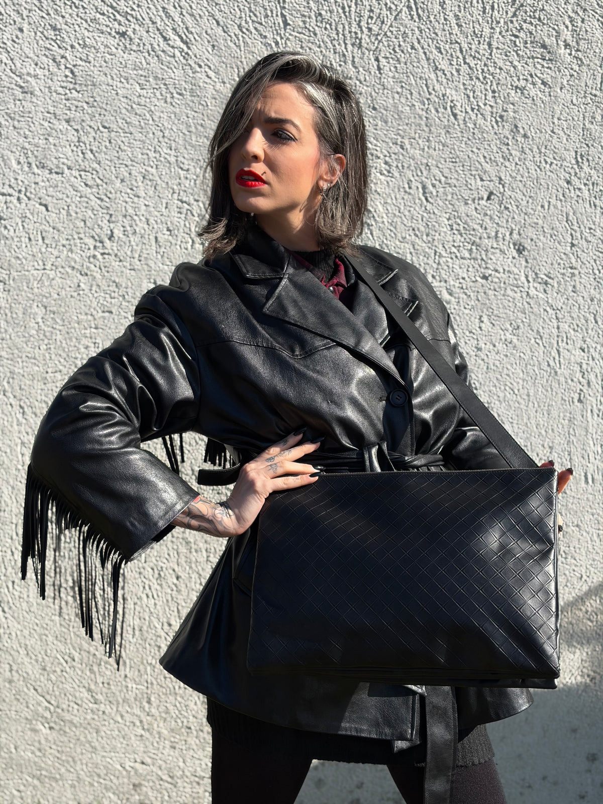 Tracolla Bottega Veneta Messenger