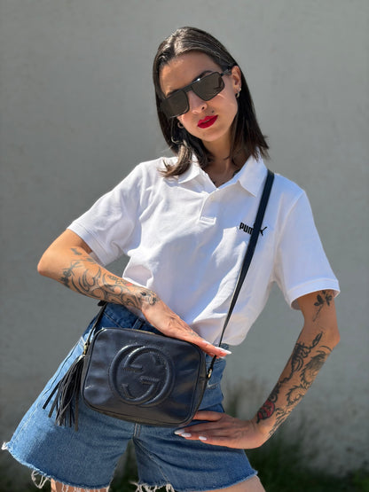 Borsa Gucci Soho blu notte