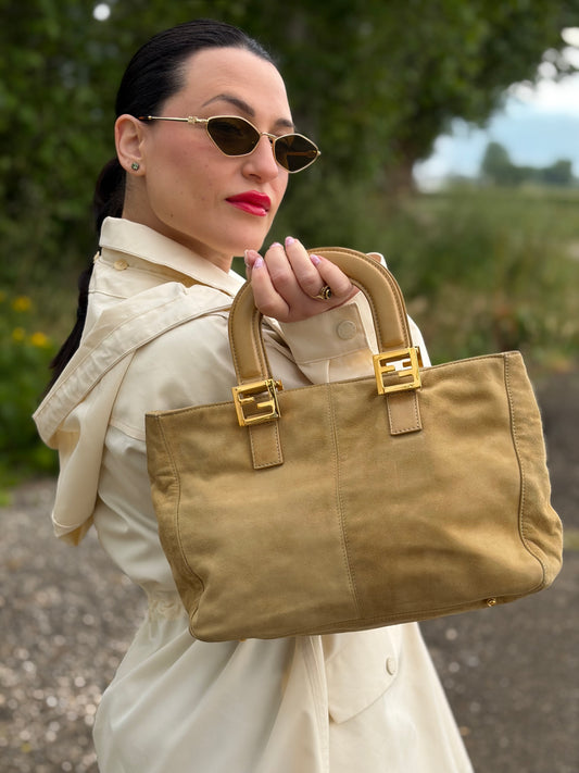 Tote Fendi scamosciata