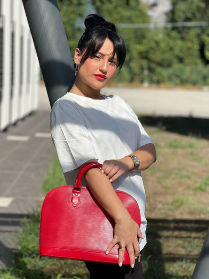 Alma PM Epi Louis Vuitton Rossa