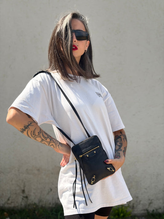 Borsa a tracolla Balenciaga nera