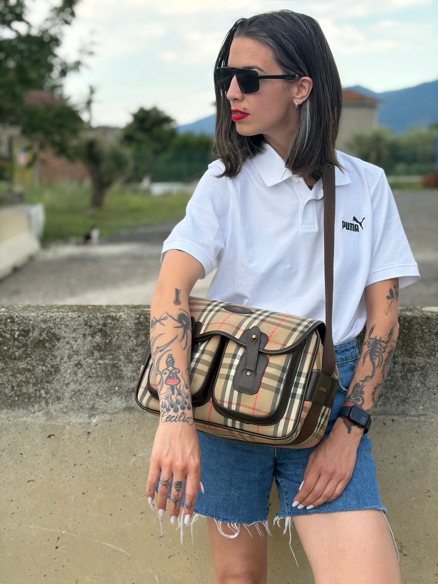 Cartella Burberrys tartan