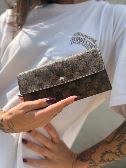 Portafoglio Louis Vuitton Damier Ébène personalizzato