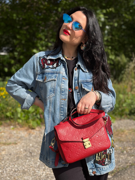 Borsa Métis Louis Vuitton rossa