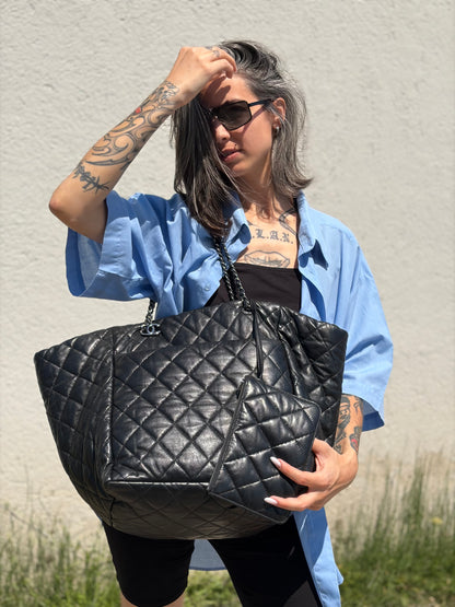 Tote Chanel Week End On Mars nera