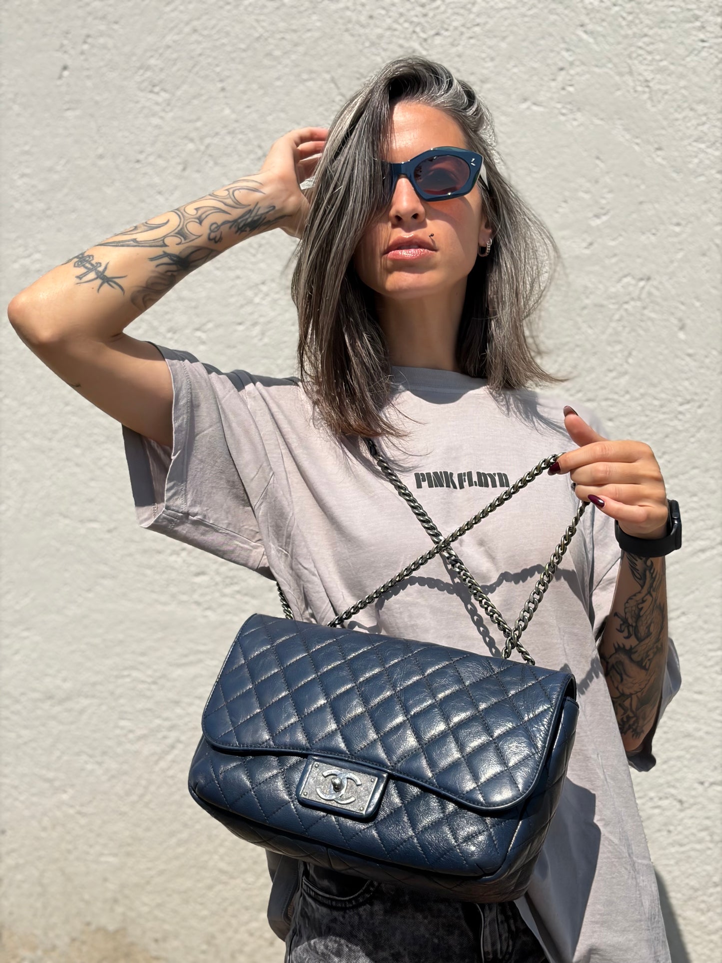 Borsa CC Chanel blu