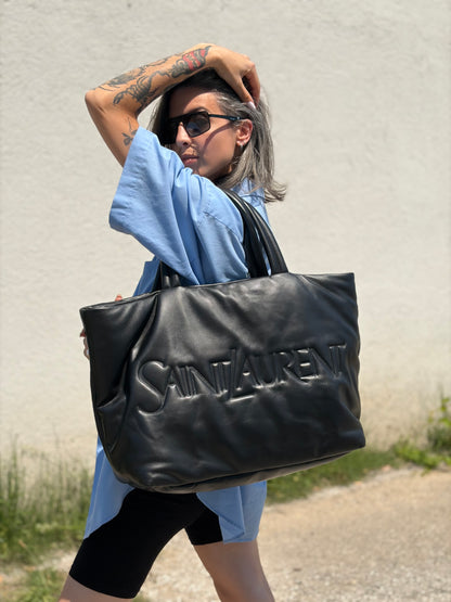 Sac New Tote Saint Laurent nera