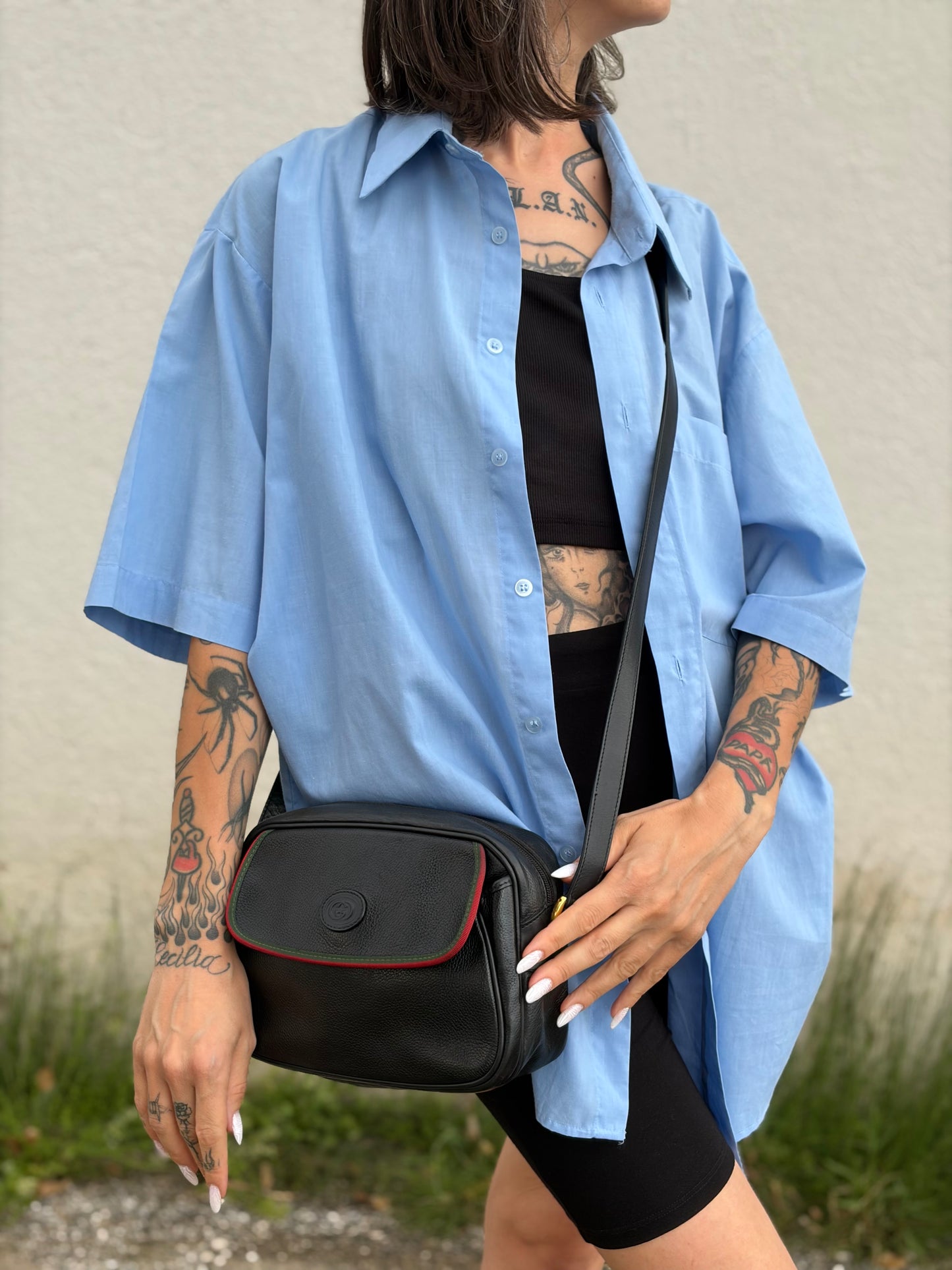 Tracolla Gucci Vintage nera
