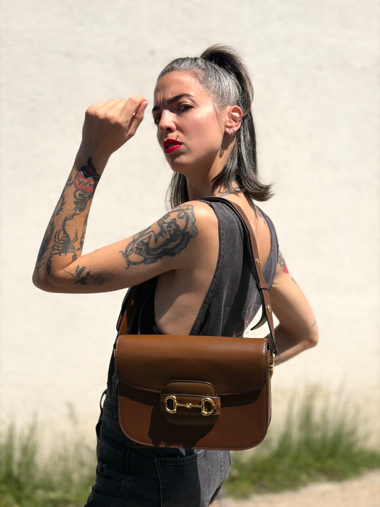 Borsa Gucci Horsebit 1955 misura media