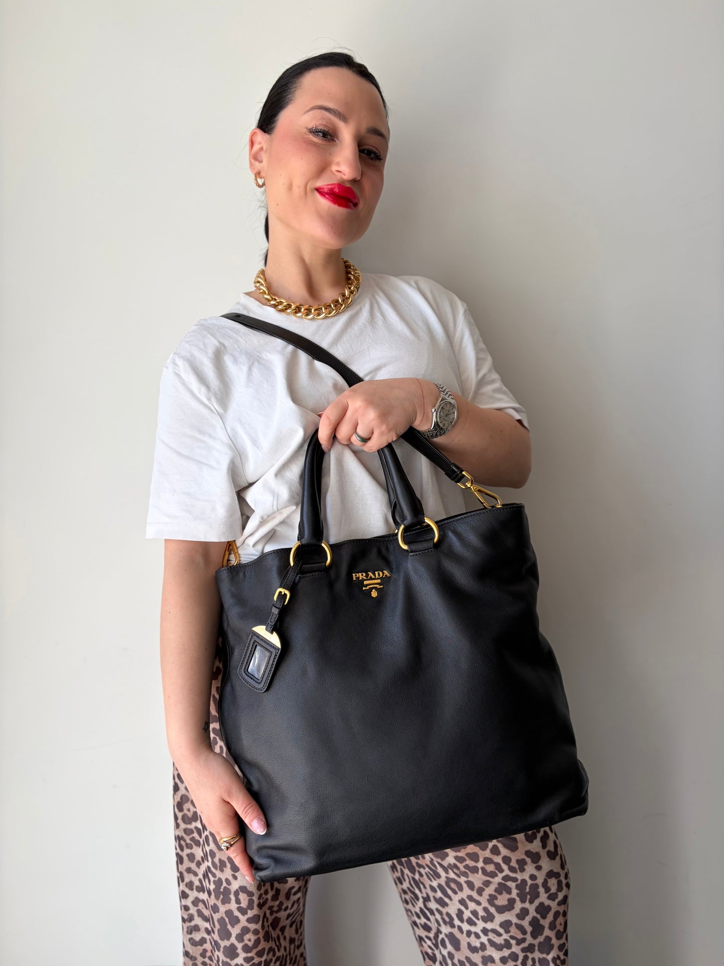 Tote Prada nera