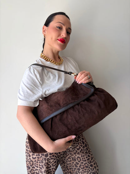 Borsa Fendi Chef scamosciata