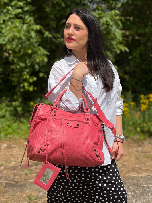 Borsa Balenciaga Velo rosa