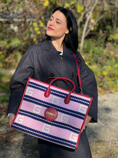 Borsa Gucci Sydney Striped tote