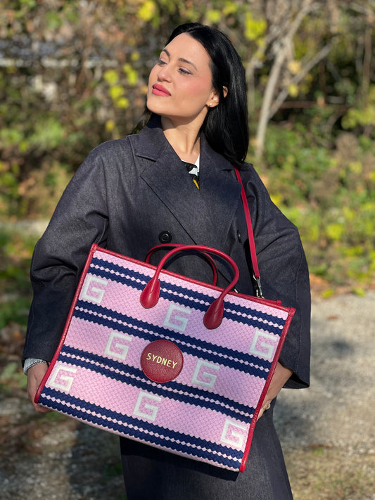 Borsa Gucci Sydney Striped tote