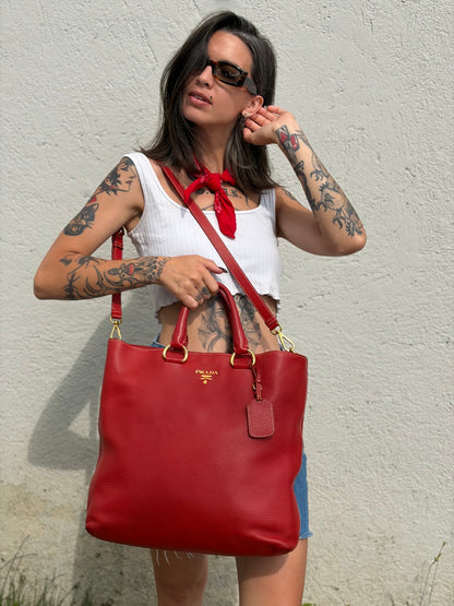 Tote Prada rossa