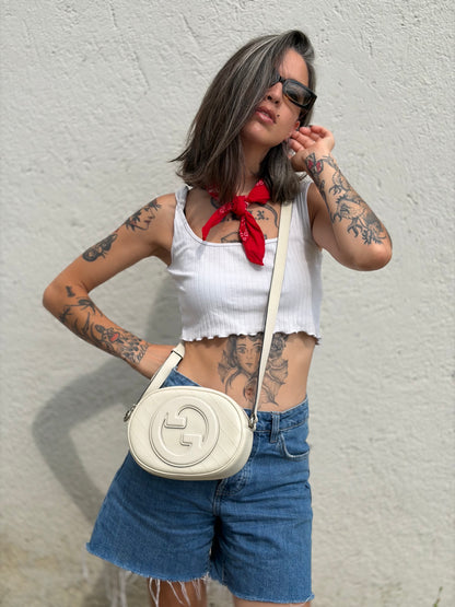 Borsa Gucci Blondie bianca