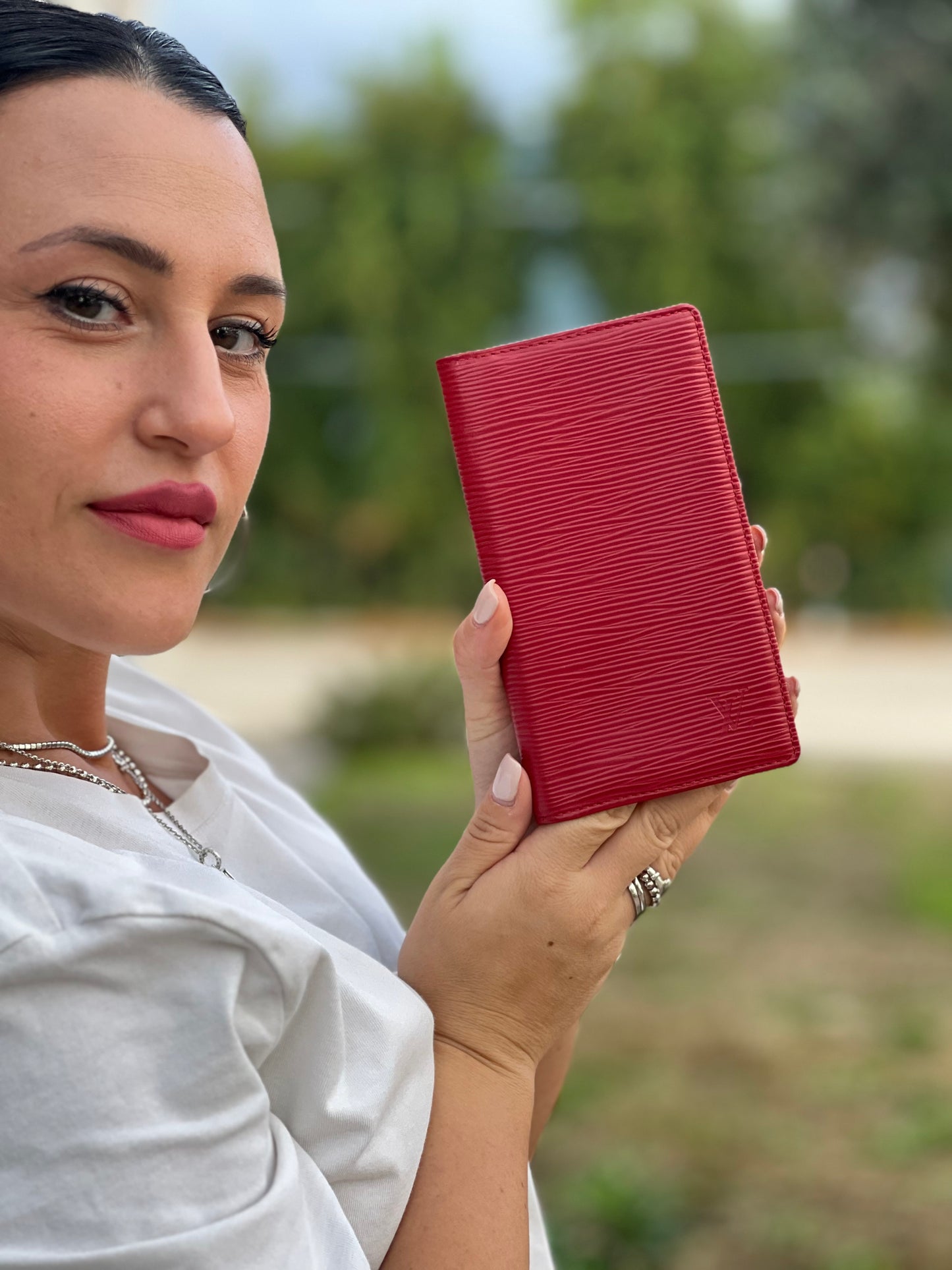 Porta passaporto Epi Louis Vuitton