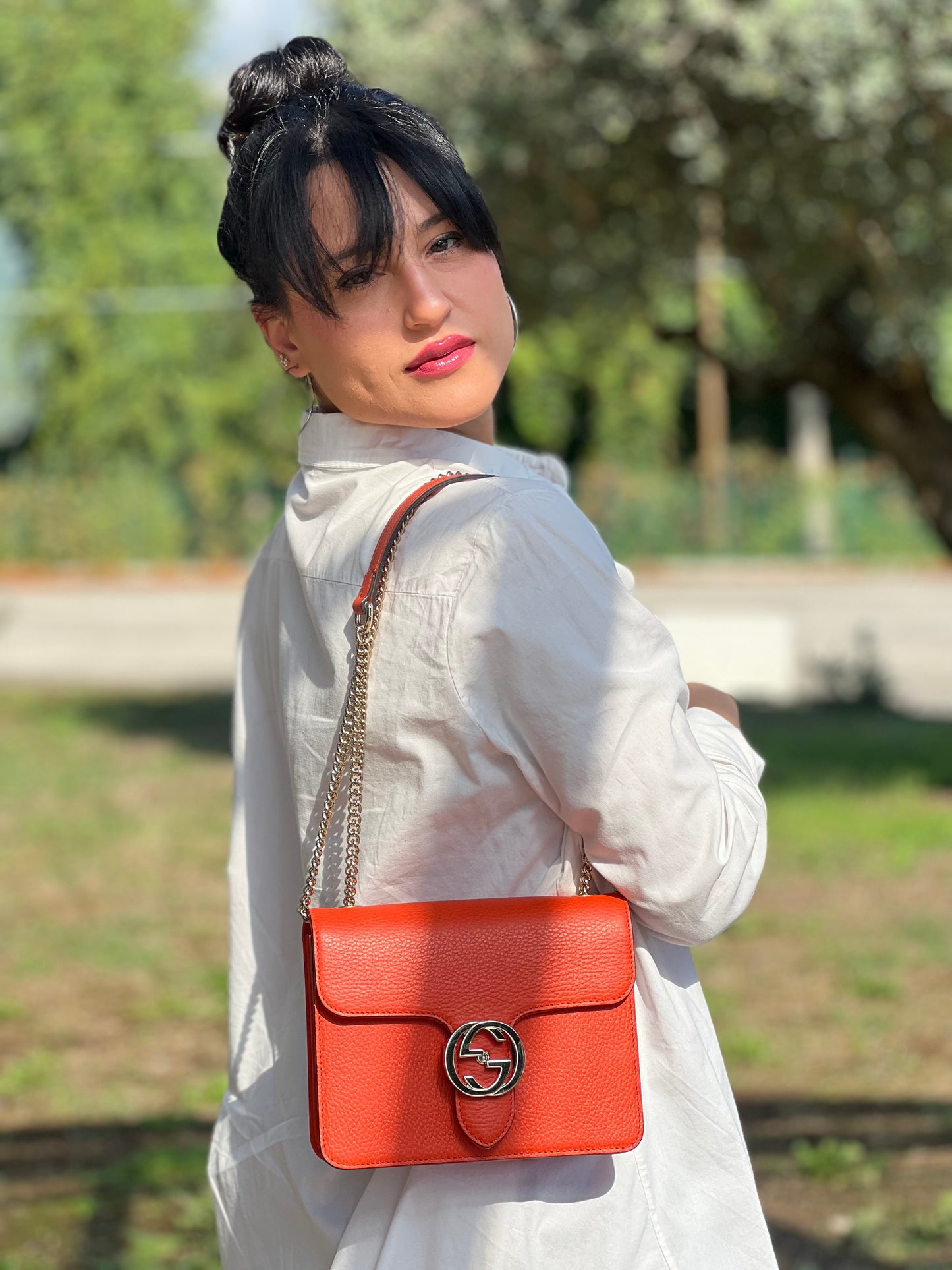 Tracolla Gucci Interlocking