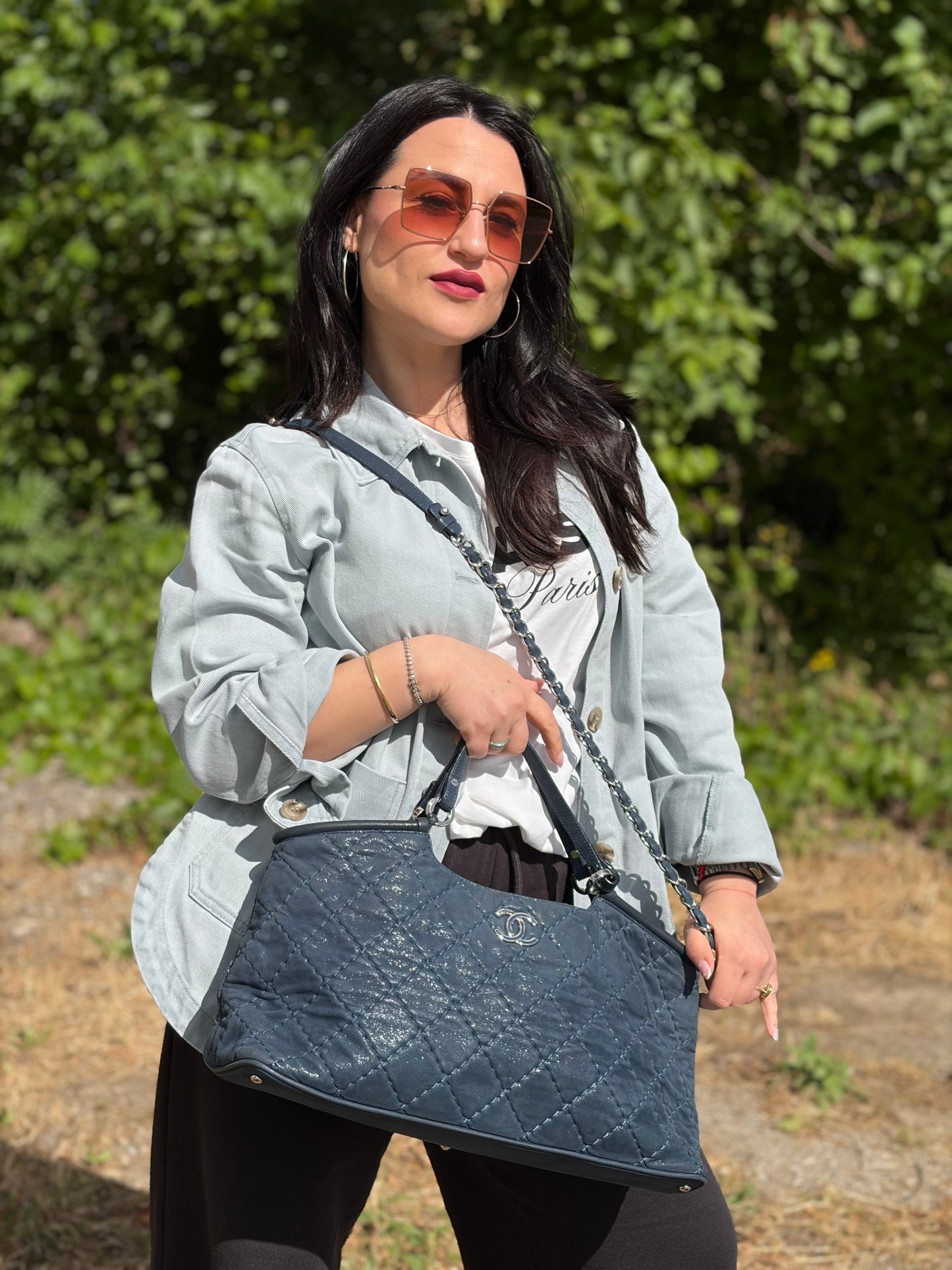 Tote Sea Hit Chanel blu