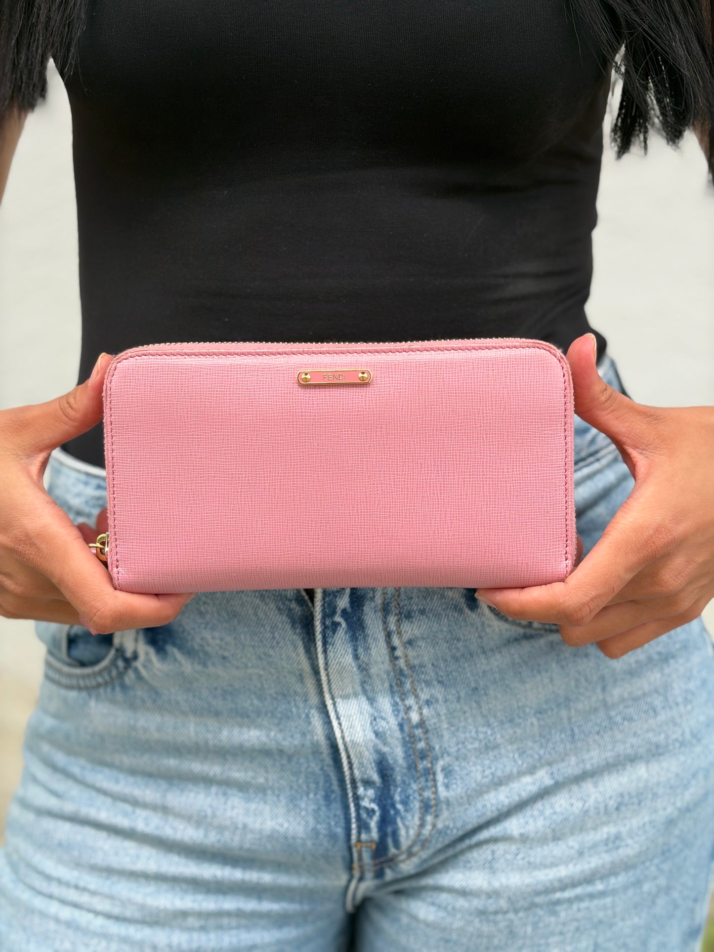 Portafoglio Fendi rosa