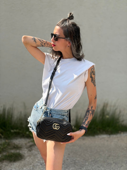 Camera Bag Gucci Marmont nera misura piccola