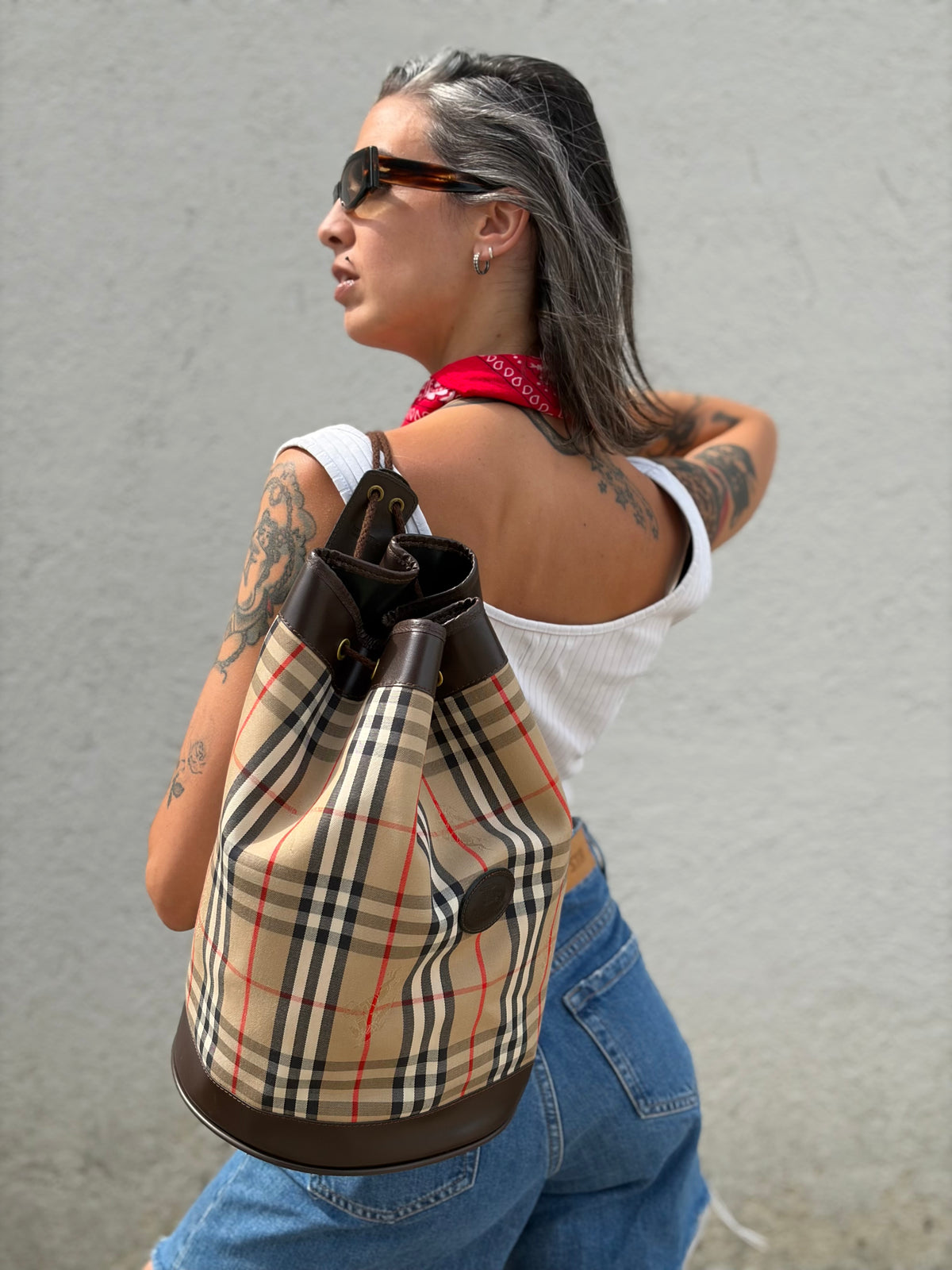 Secchiello Burberry tartan