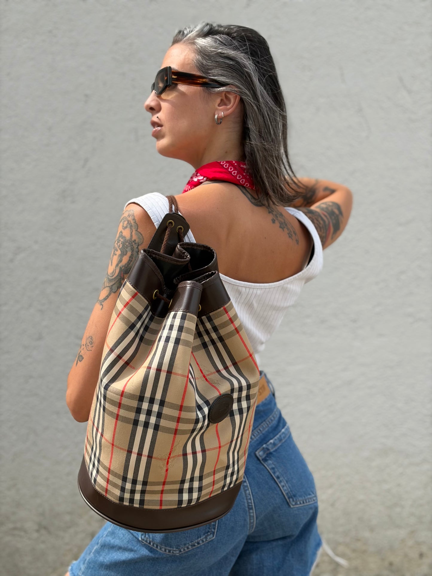 Secchiello Burberry tartan
