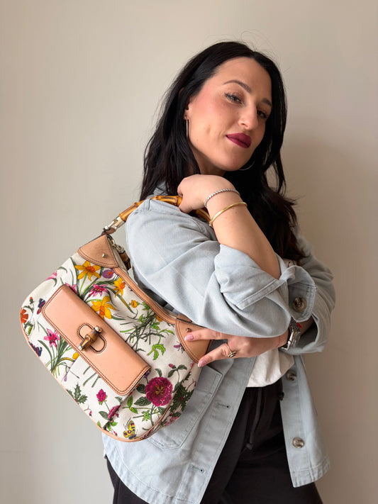 Borsa Gucci Bamboo flora