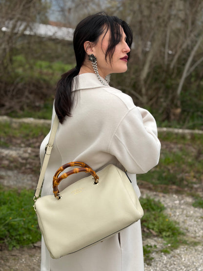 Bauletto Gucci Bamboo Avorio