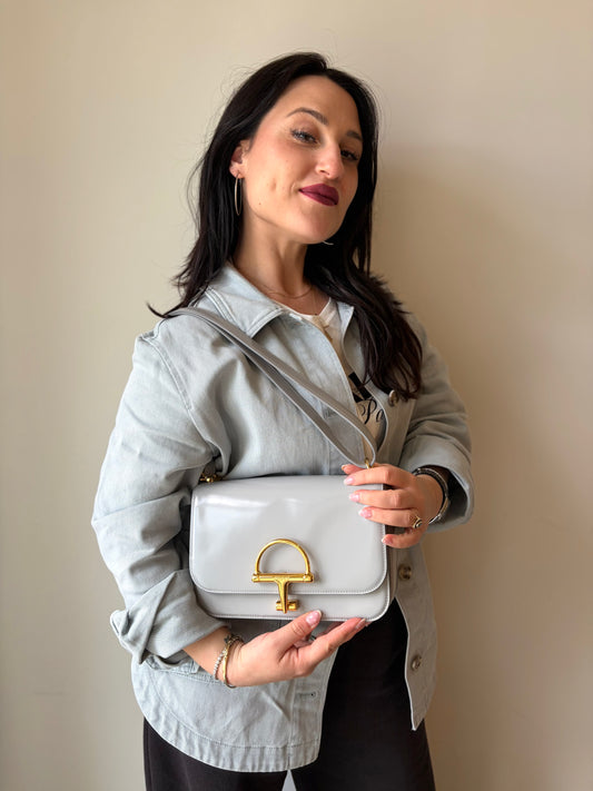 Tracolla Gucci Siena grigia