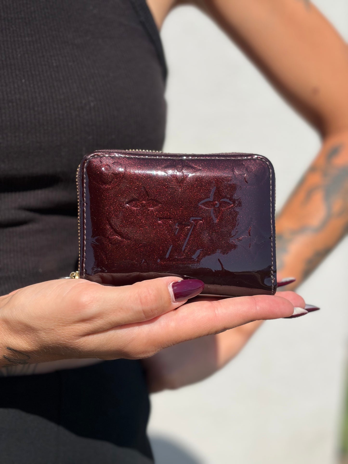 Portafoglio Louis Vuitton Vernis bordeaux