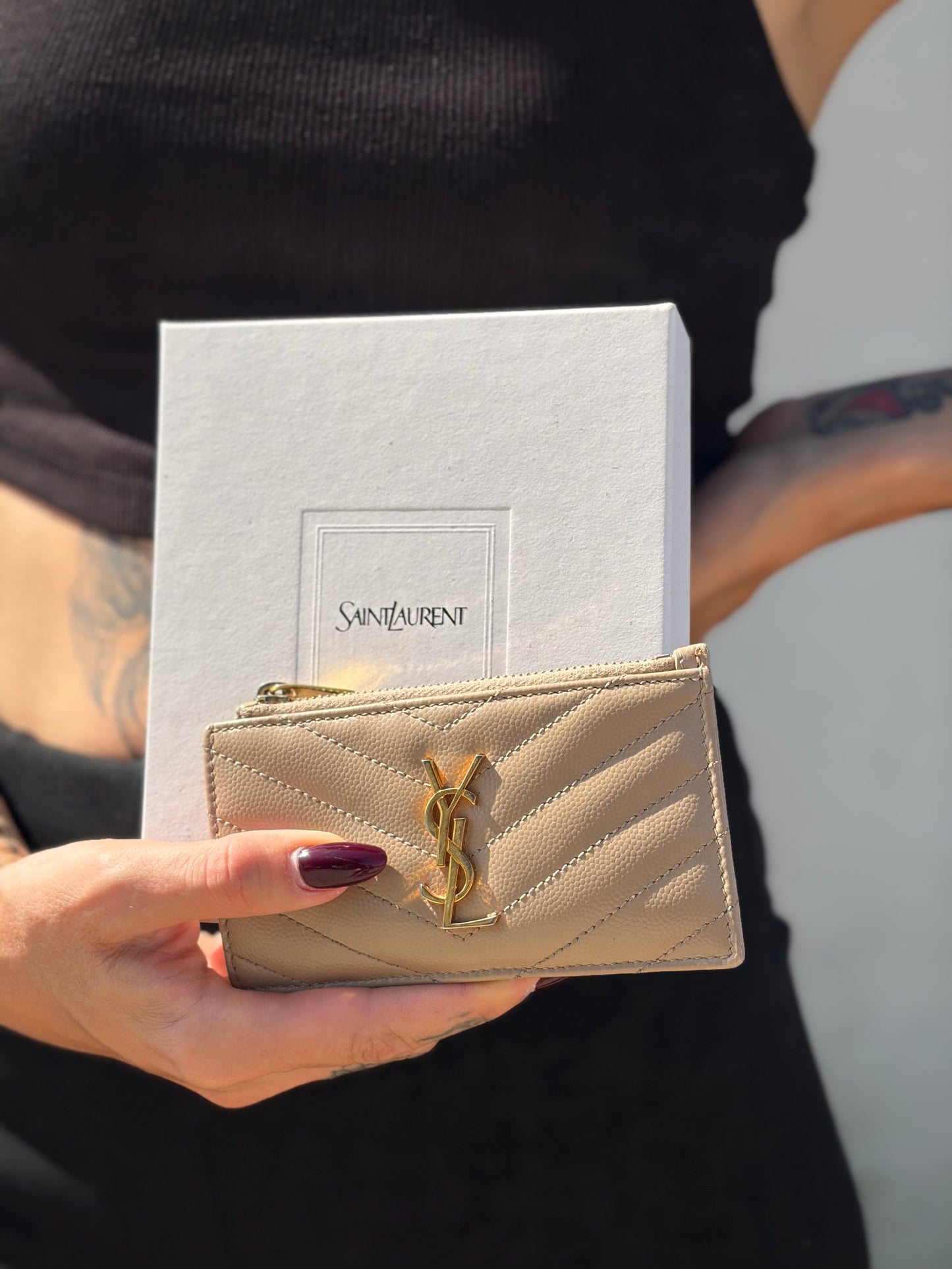 Portacarte Cassandre Fragments Saint Laurent