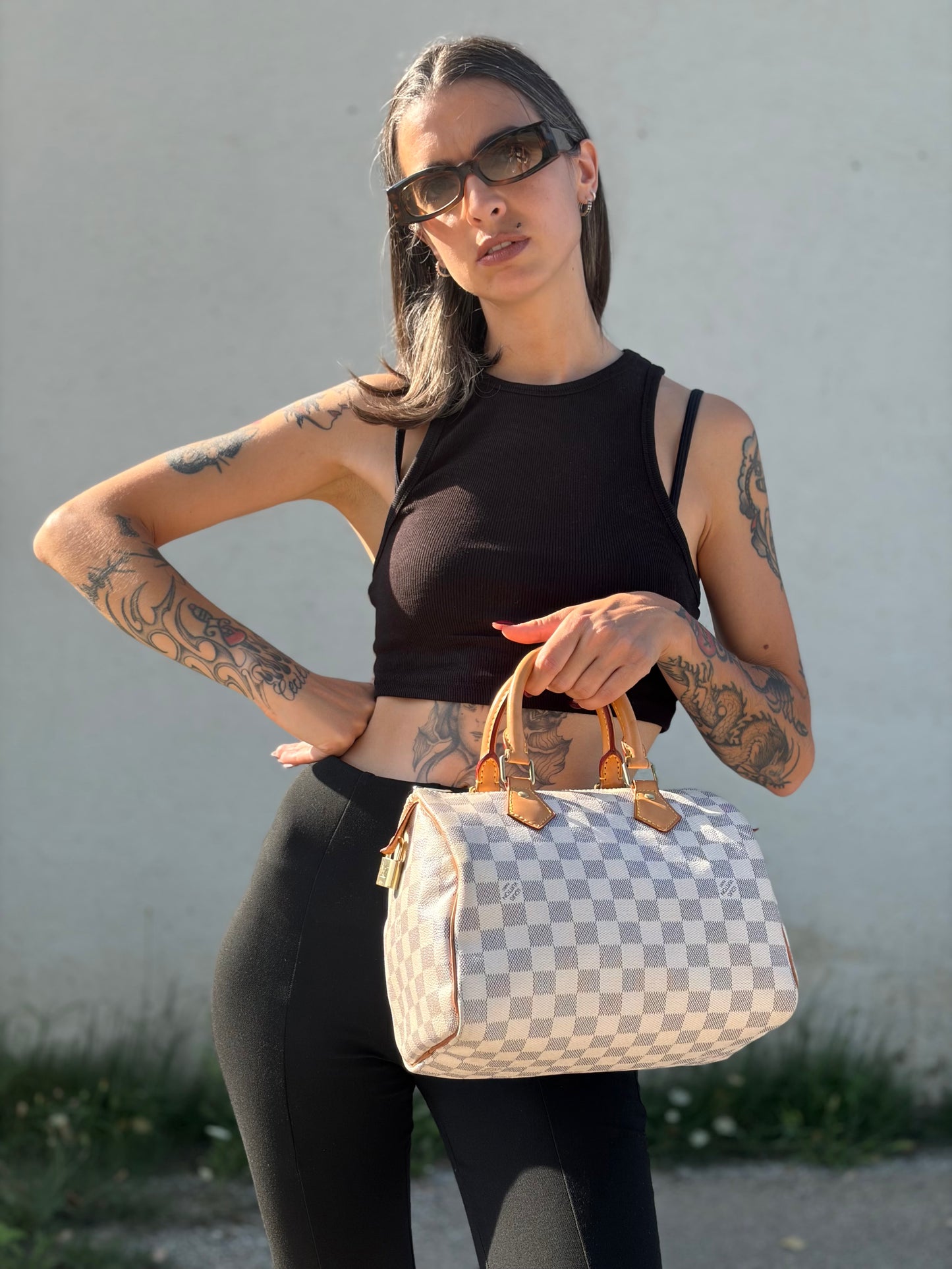 Speedy 25 Damier Azur Louis Vuitton