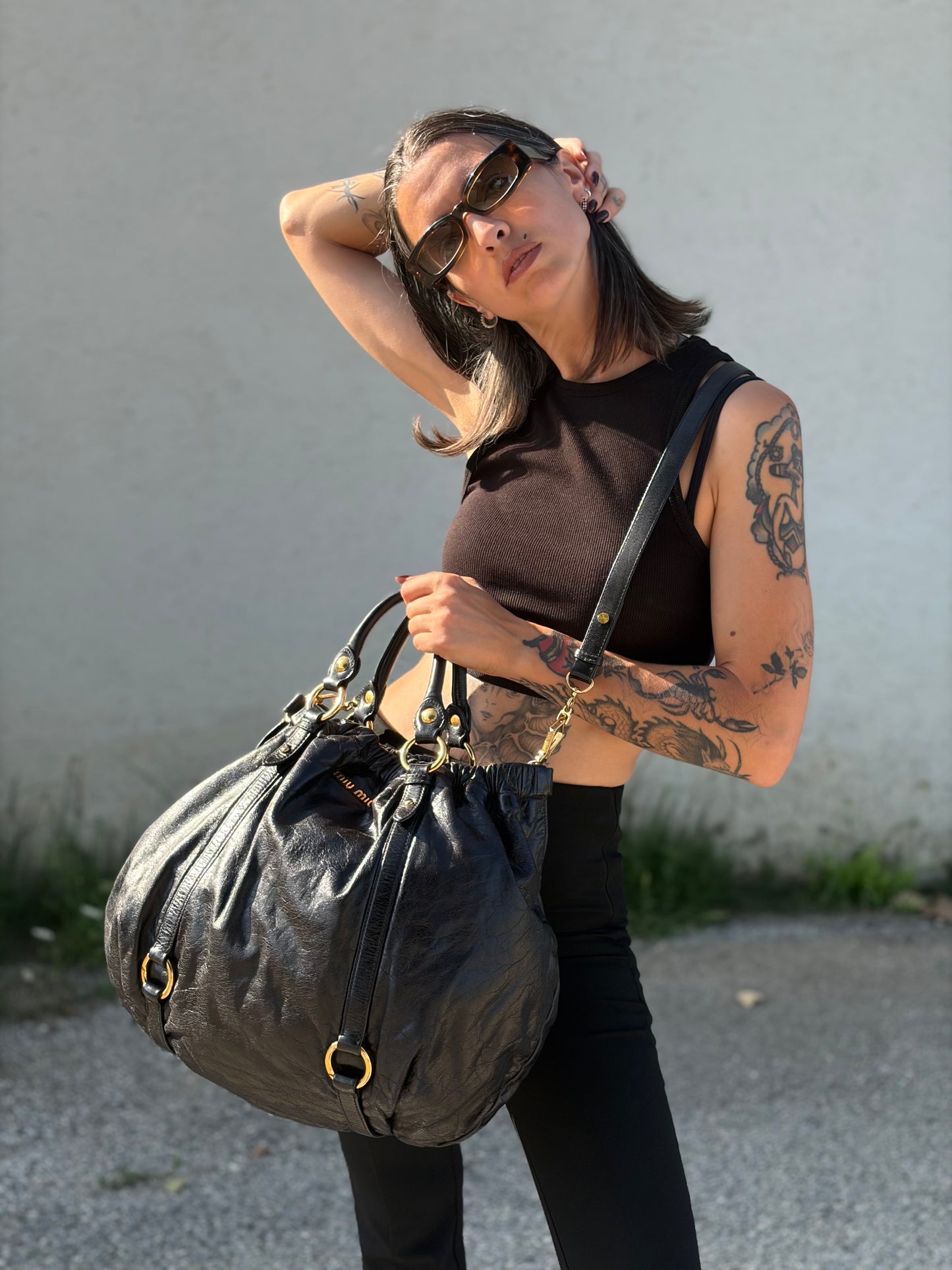 Satchel Miu Miu nera