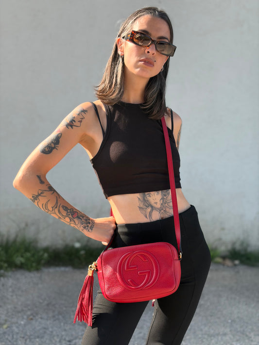 Tracolla Gucci Soho Rossa