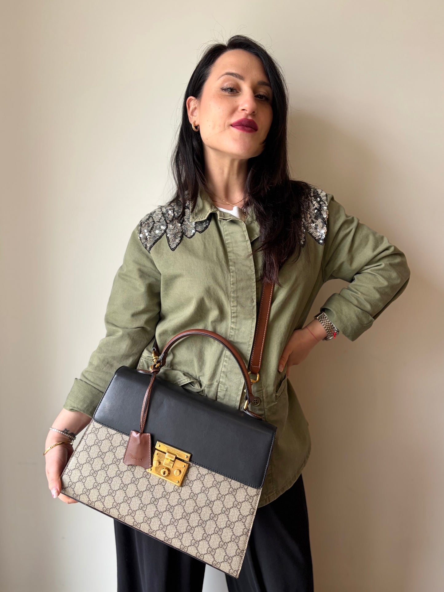 Borsa Gucci Padlock GG