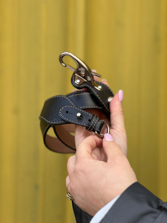 Cintura Fay in pelle nera