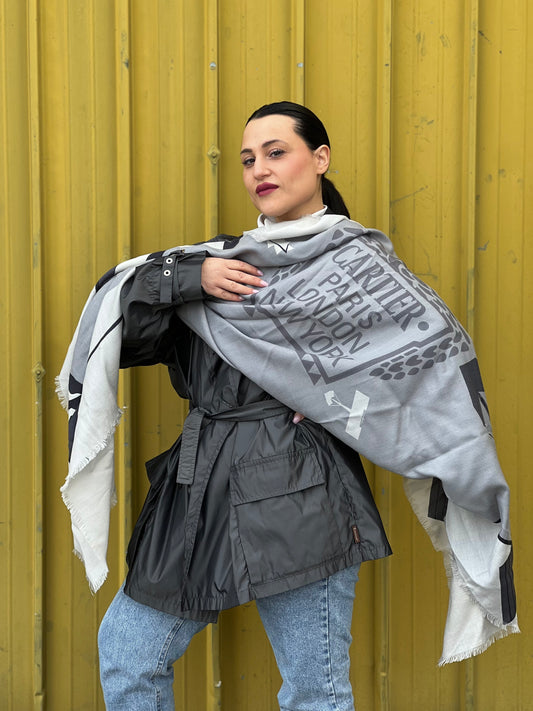 Foulard Cartier grigio