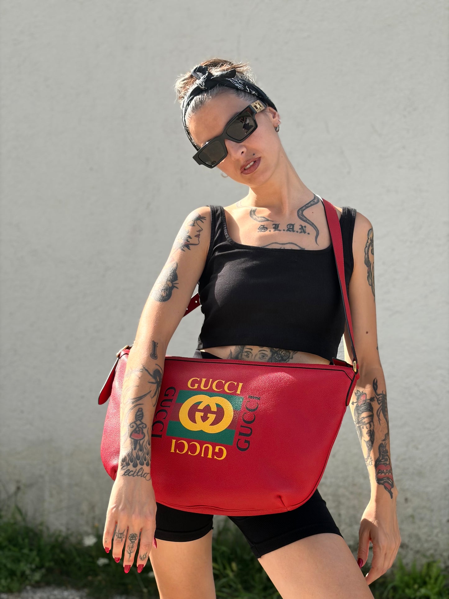Tracolla Gucci mezzaluna