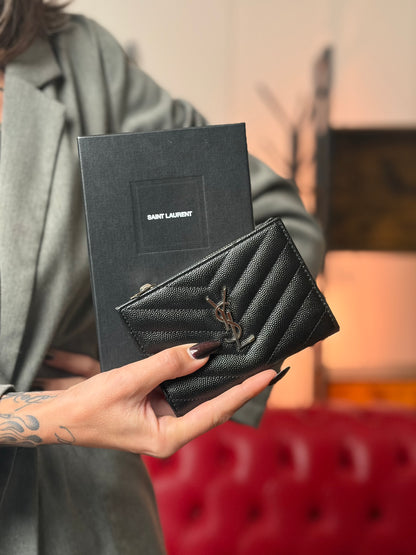 Portafoglio Cassandre matelassé Saint Laurent