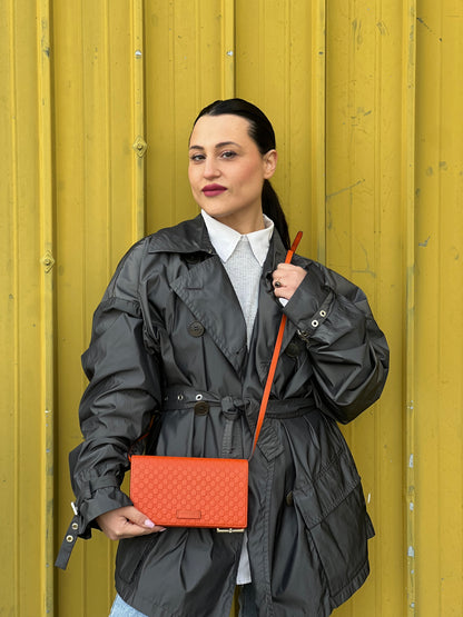 Tracolla Wallet Microguccissima arancione